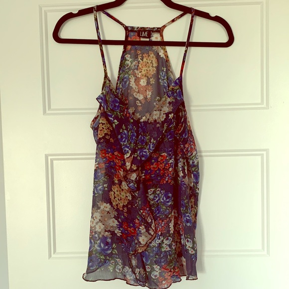 📦Moving Sale - 4/20$📦Flower frills sheer blouse - Picture 1 of 3